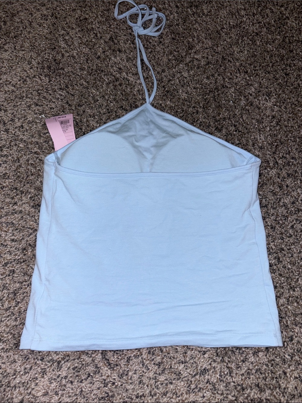 Wild Fable White Square Neck Tee & Light Blue Halter Tank Set - Picture 11 of 11